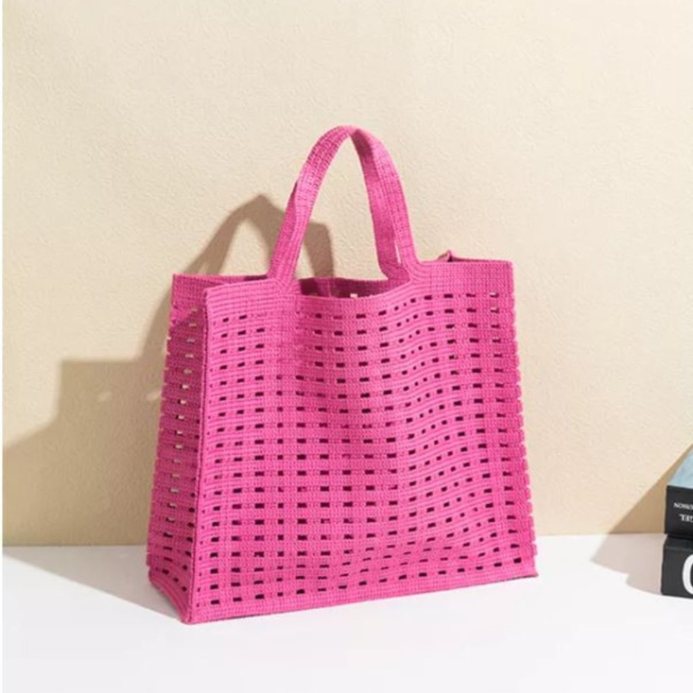 Crochet Tote Bag with top Handles